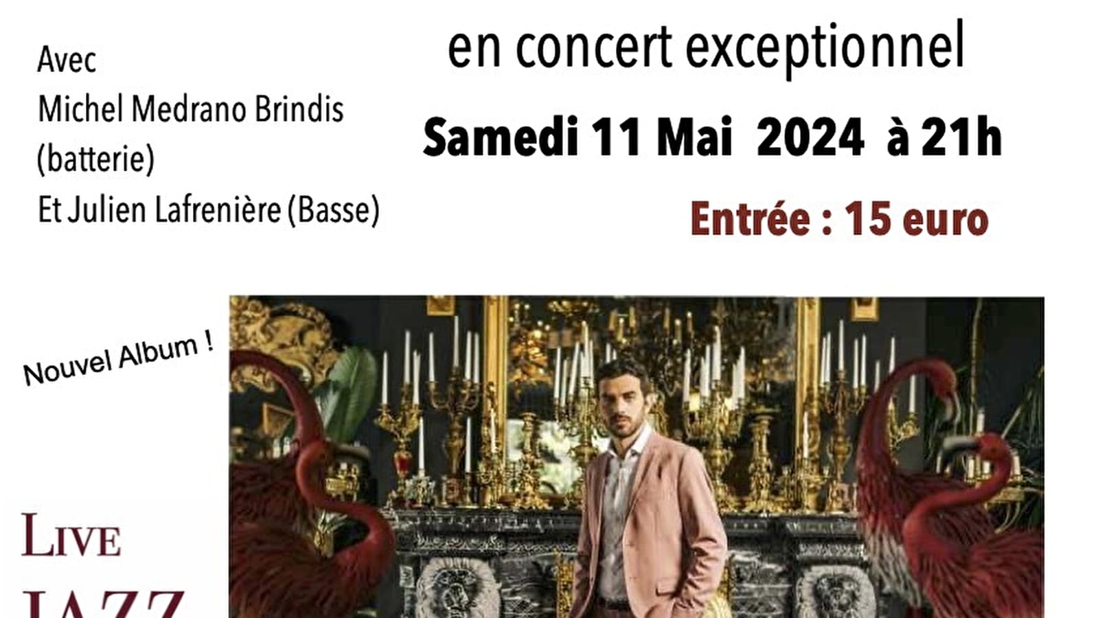 Simon Denizart Trio concert Jazz Le 11 mai 2024