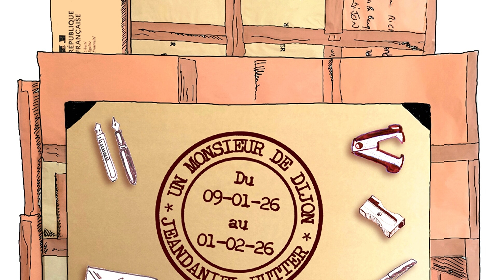 Exposition de l'artiste Jean-Daniel Hutter 'Sous enveloppe !'