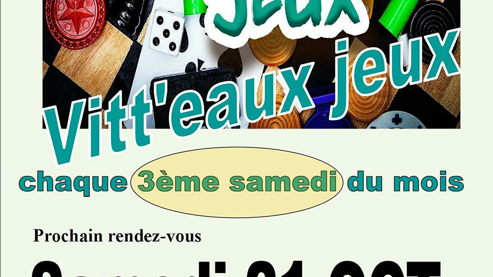 Vitt'eaux Jeux - Soirée jeux de société