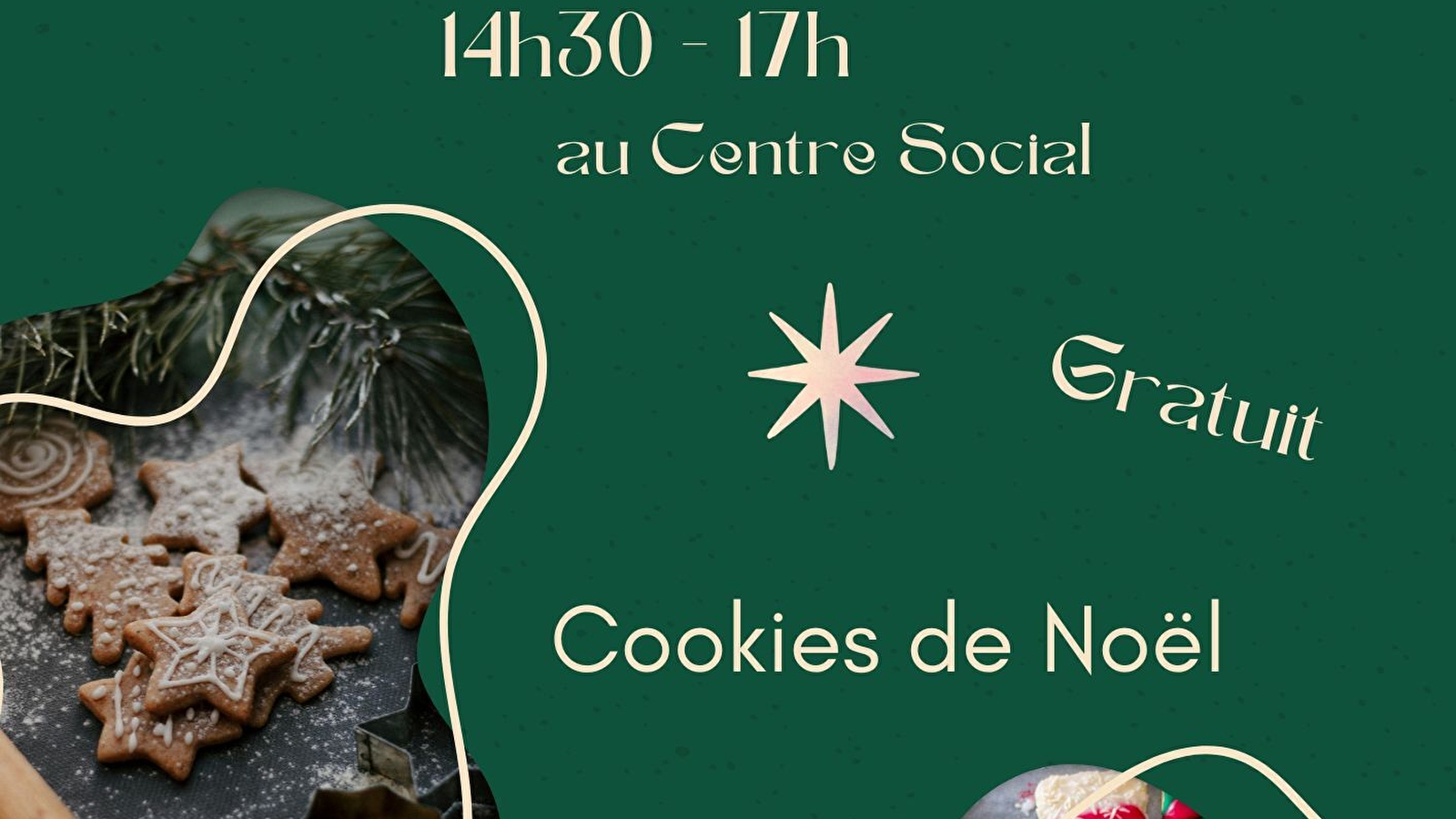 Atelier pâtisserie - Cookies de Noel