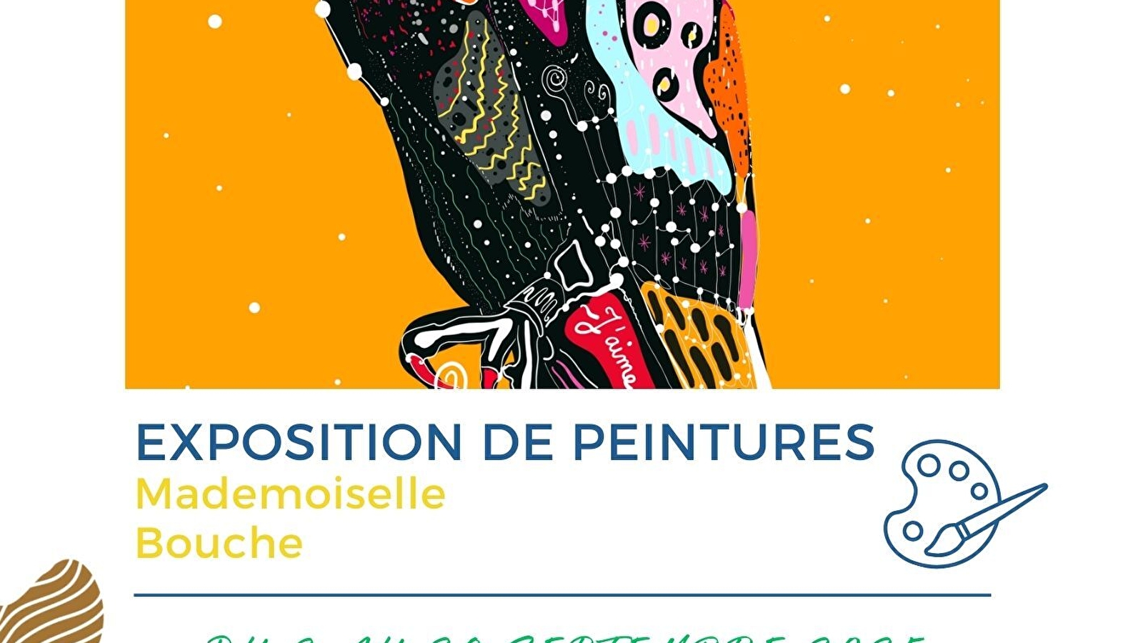 Exposition de peintures de Mademoiselle Bouche