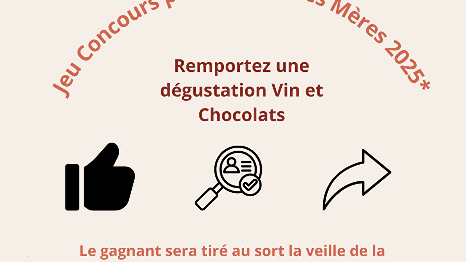 Jeu concours de la fête des mères au Caveau à Auxey