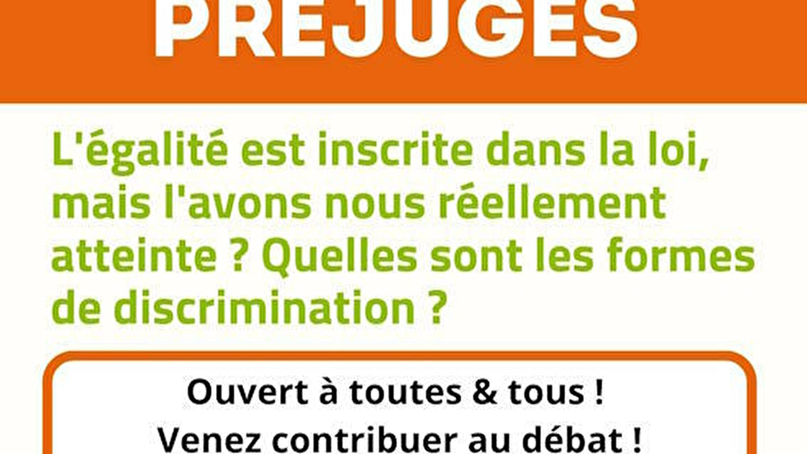 Atelier sur les préjugés