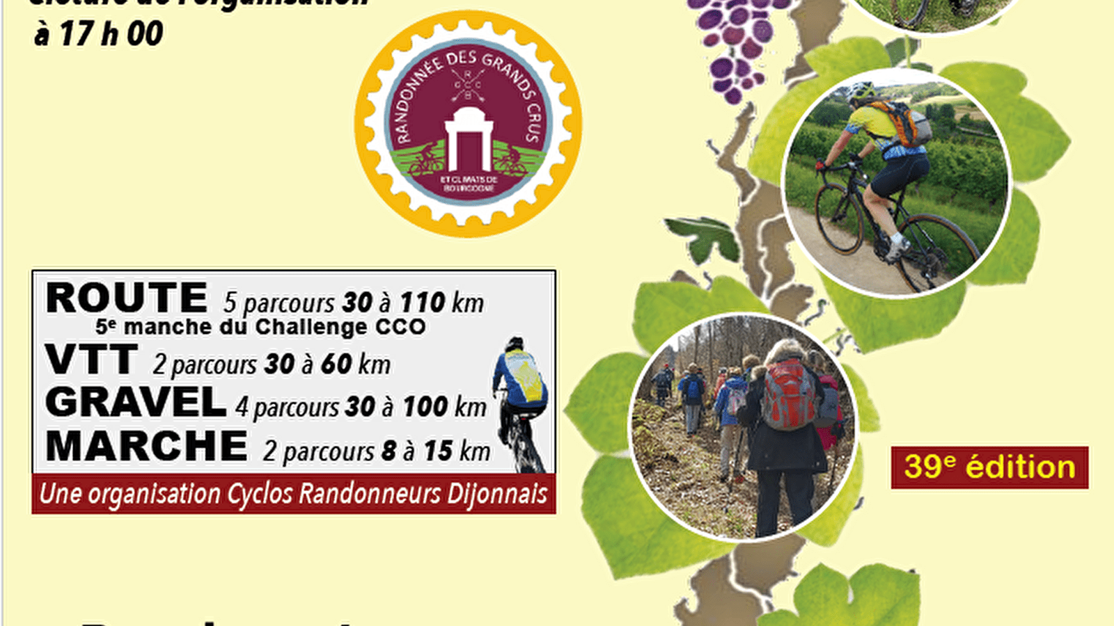 Randonnées des Grands Crus et Climats de Bourgogne
