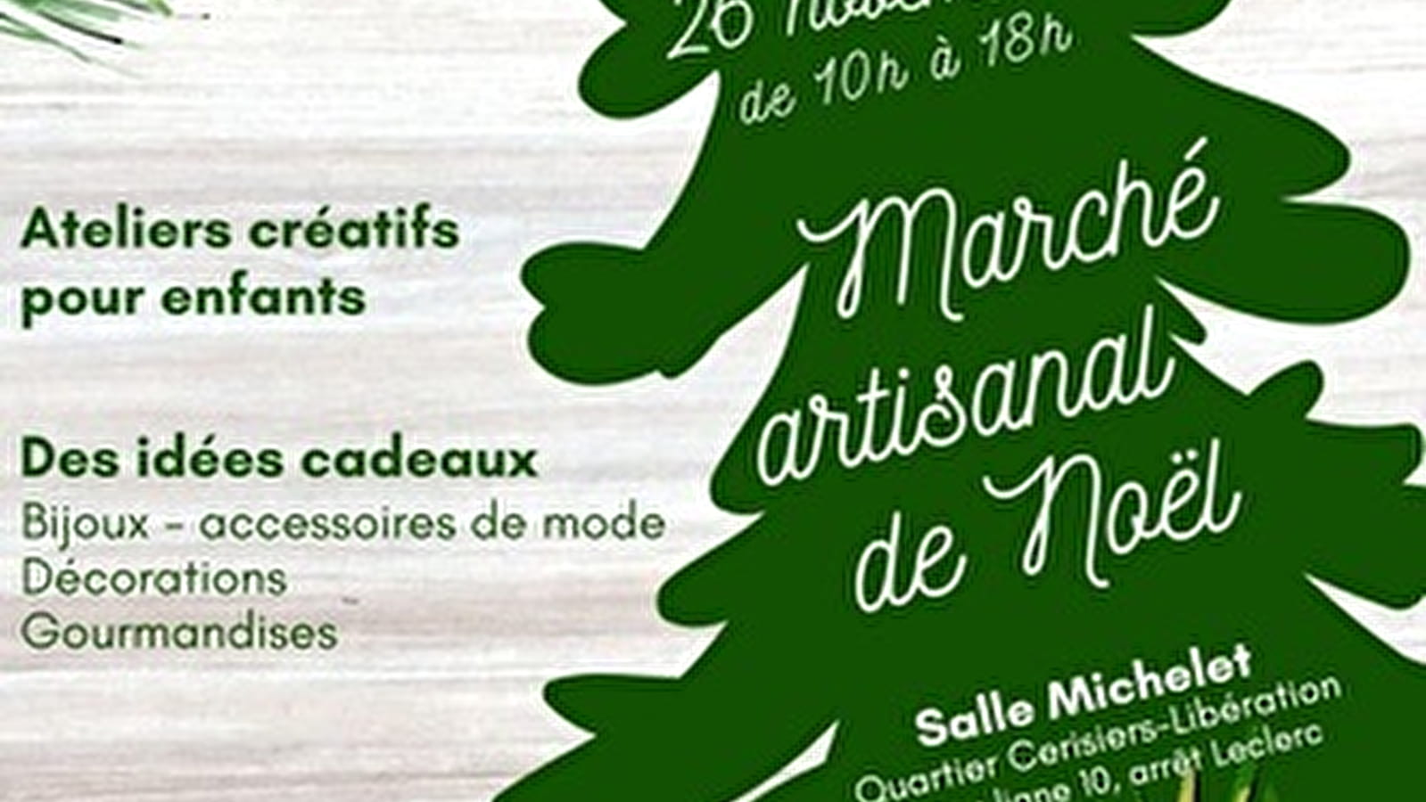 Marché artisanal de Noël de Talant