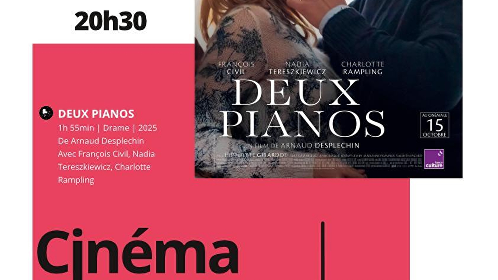 Cinéma' 'Deux pianos'- Pouilly en Auxois