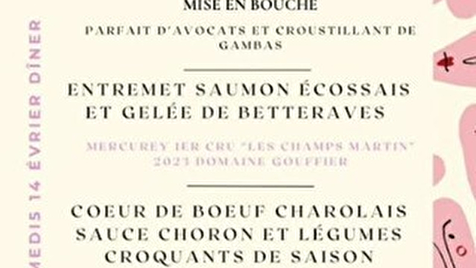 Soirée de la Saint-Valentin au Wine Not