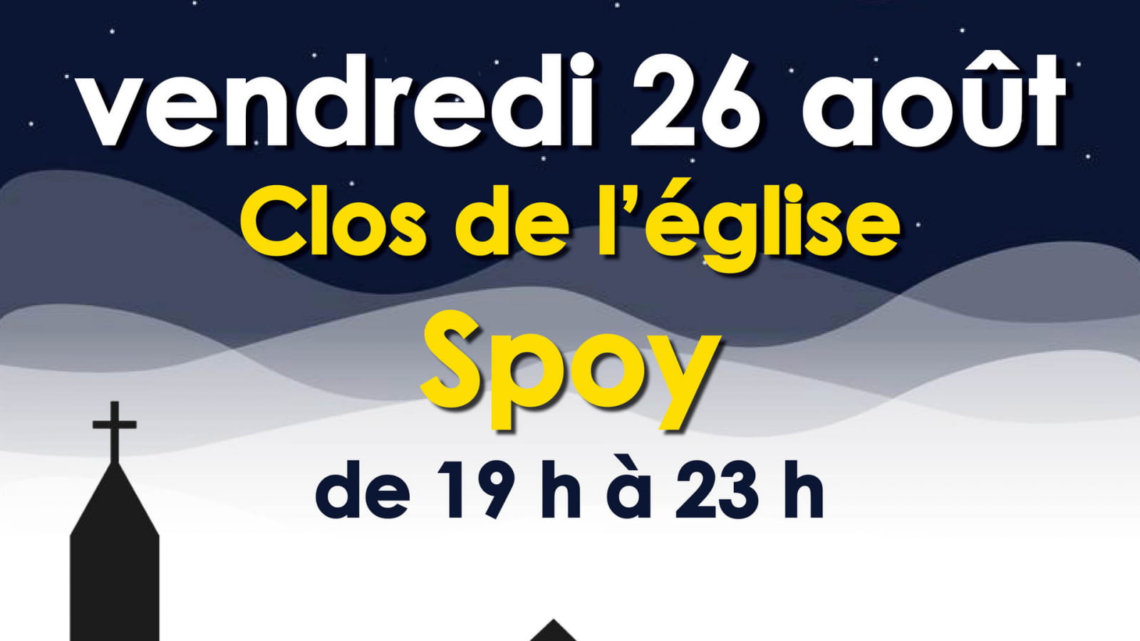 Marché nocturne à Spoy