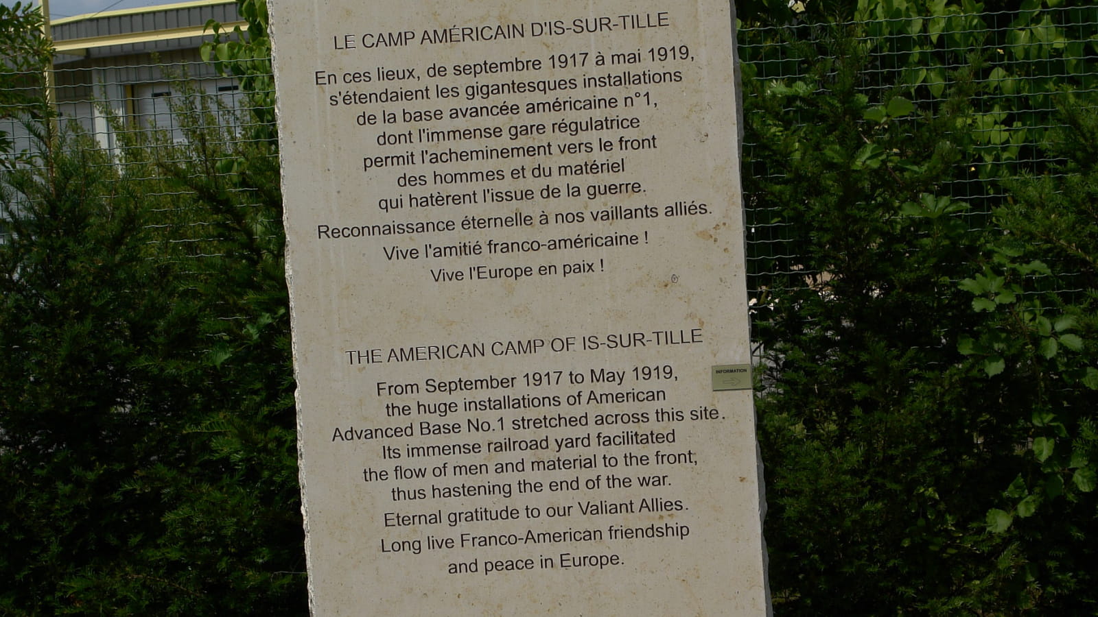 Visite du camp américain