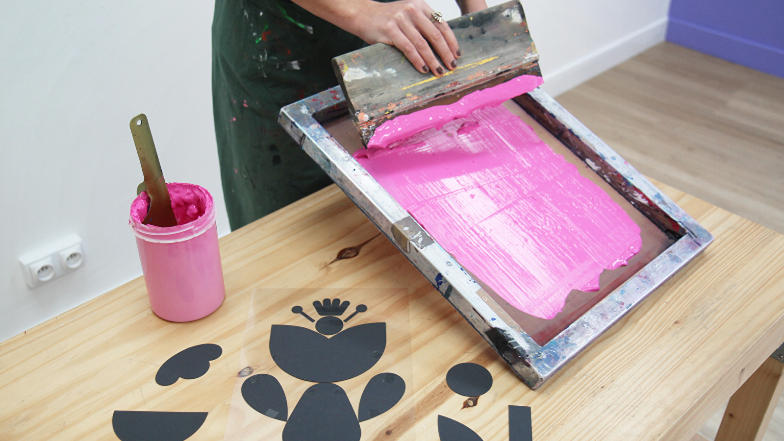 Atelier enfant - Fleur collective en sérigraphie