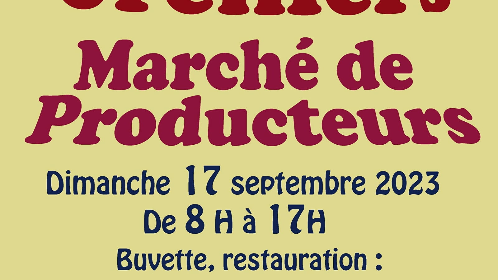 Vide-greniers et marché de producteurs