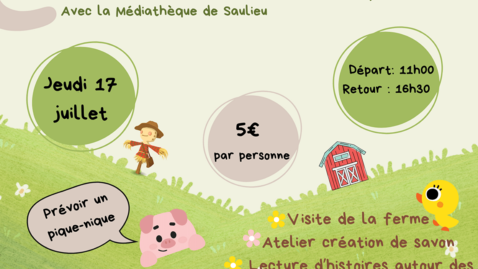 Sortie familles, ferme pédagogique