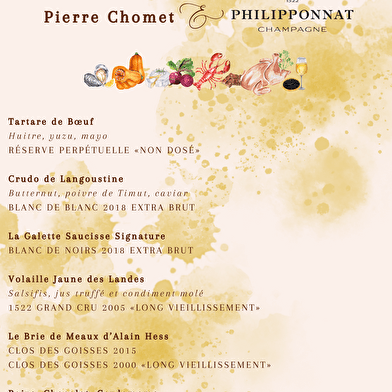 La Table de l'Arche - Pierre Chomet & Philipponnat