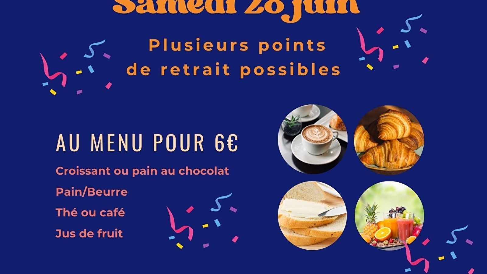 Vente de petit-déjeuners