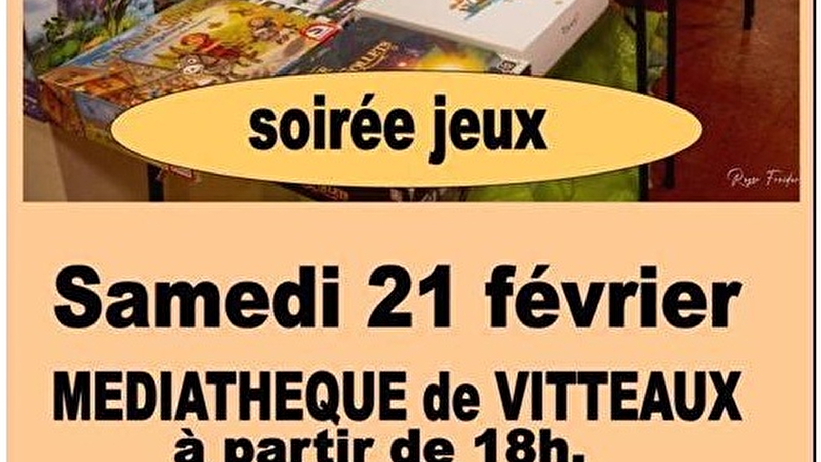 Vitt'eaux Jeux - soirée Jeux de société