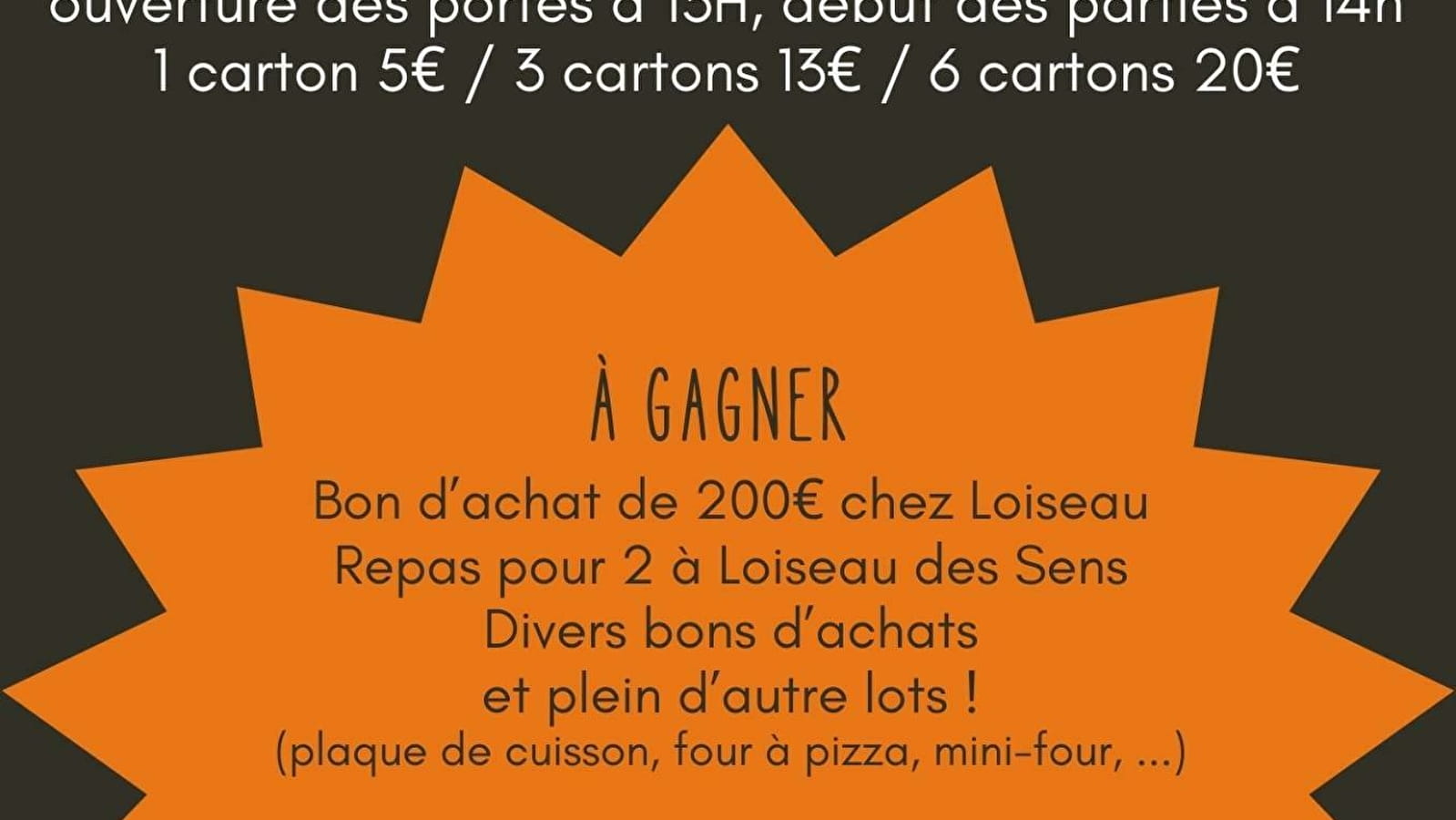 Loto du Club de l'amitié