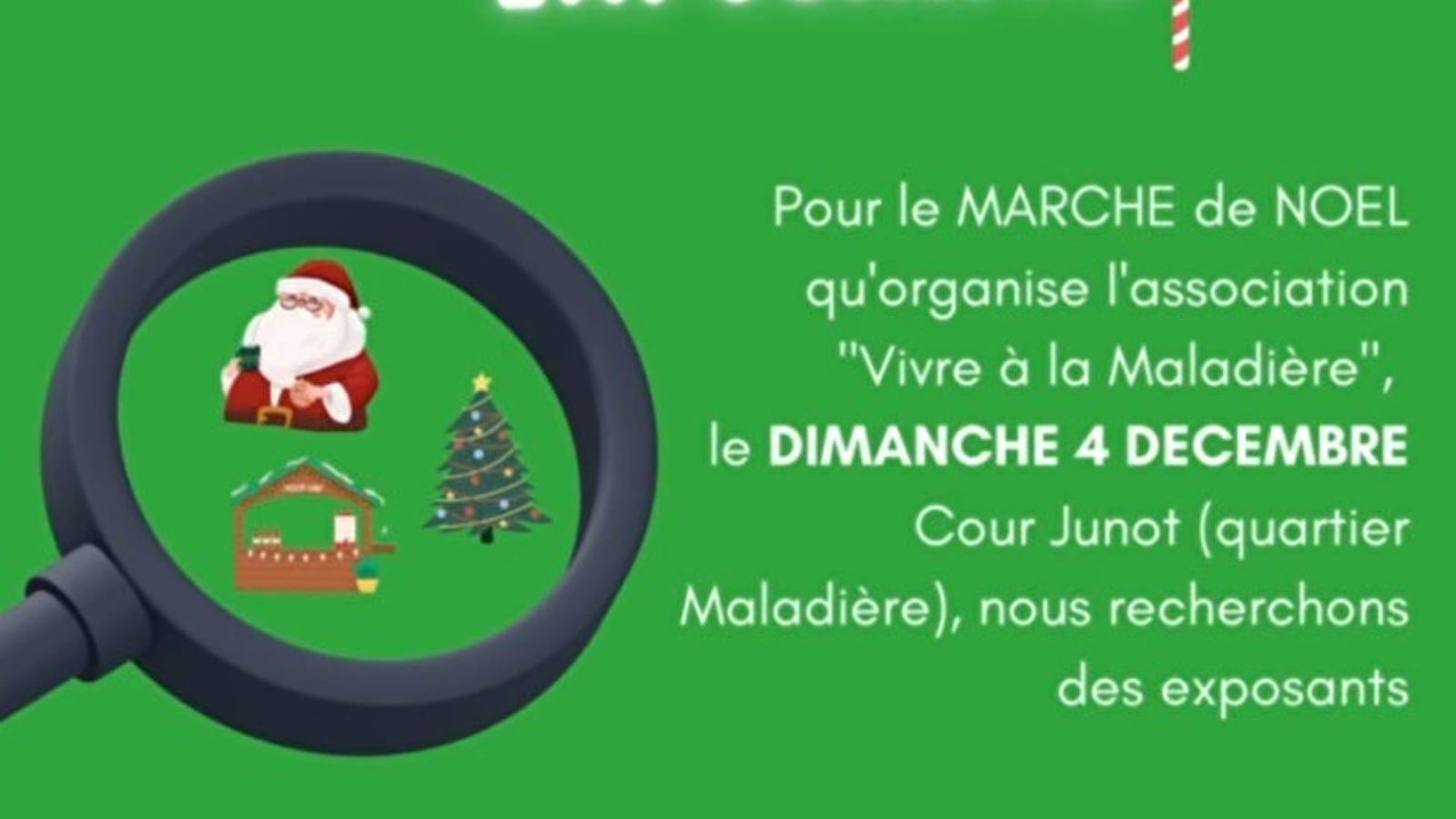 Marché de Noël de l'association 'Vivre à la Maladière'