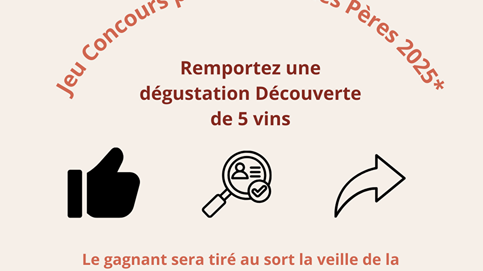 Jeu concours de la fête des pères au Caveau à Auxey