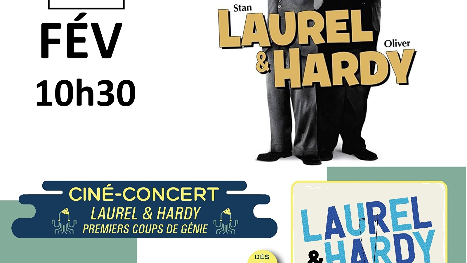 Ciné-concert 'LAUREL ET HARDY : PREMIERS COUPS DE GÉNIE'