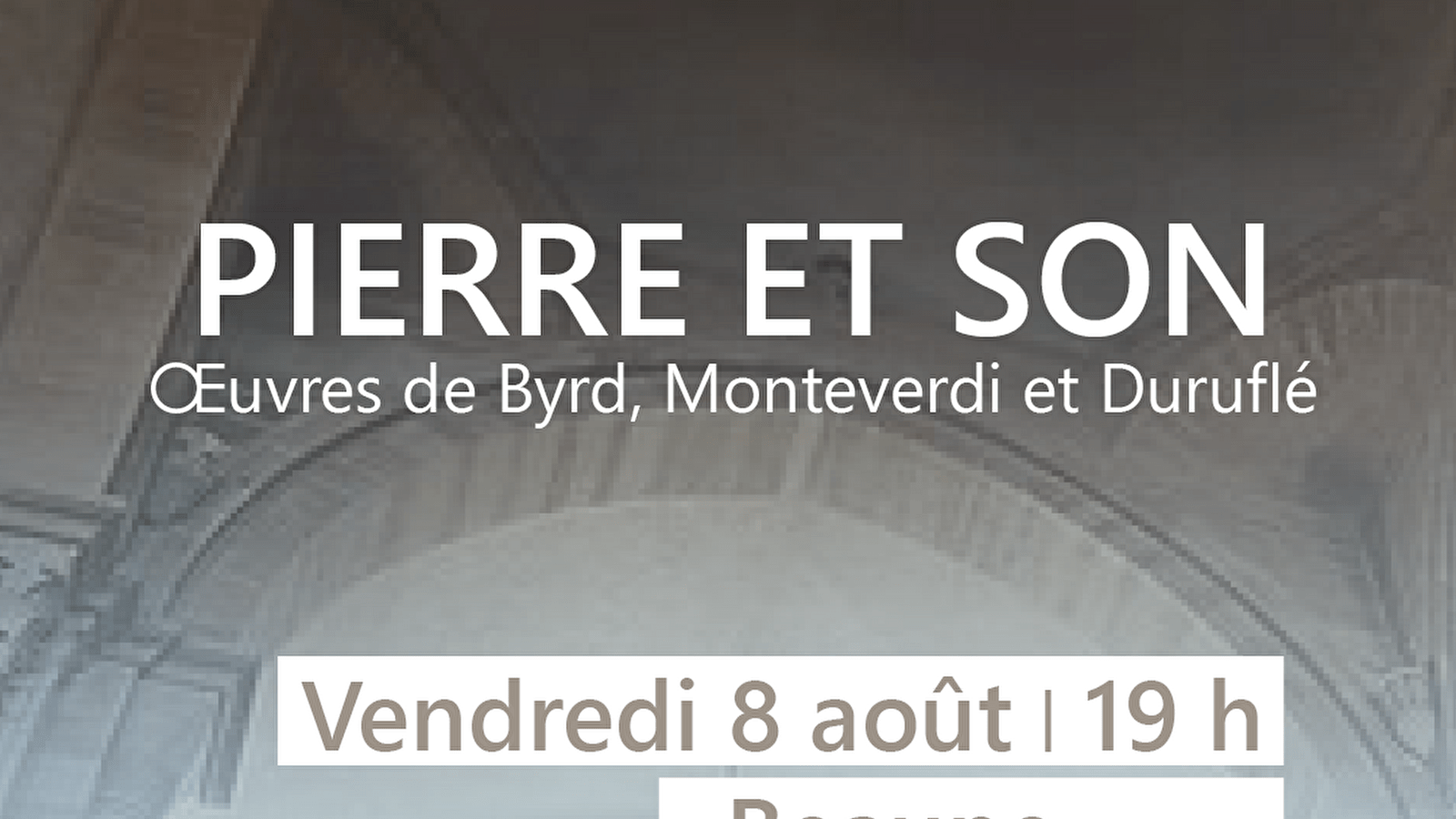 ENSEMBLE VOCAL RESONANCE : PIERRE ET SON