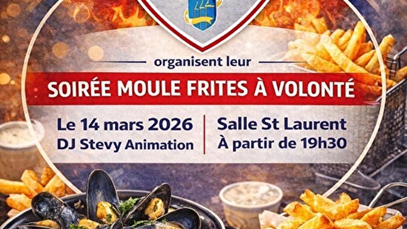 Repas Moules Frites de l'Amicale des Sapeurs-Pompiers d'Arnay-le-Duc