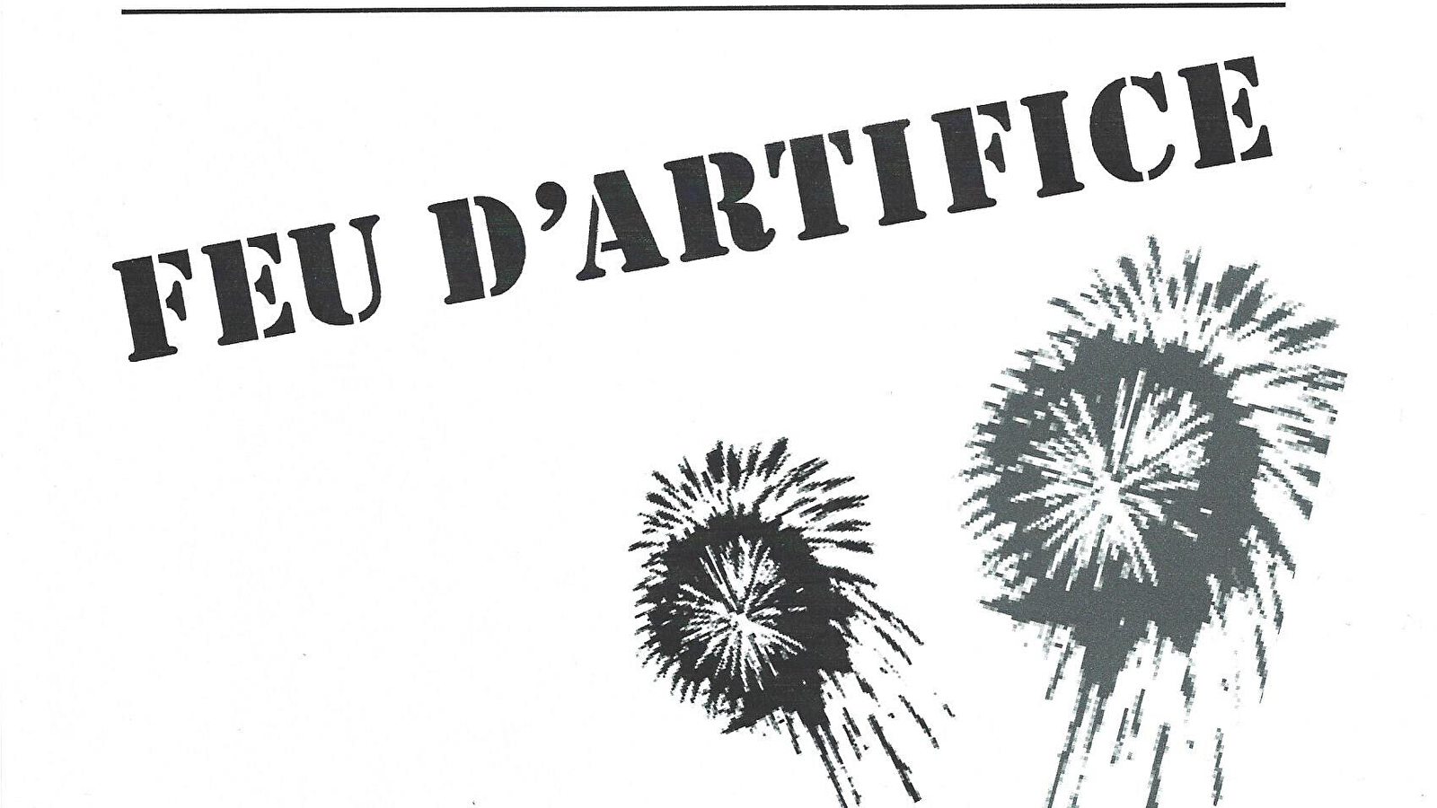 Feu d'artifice et bal- Vandenesse en Auxois
