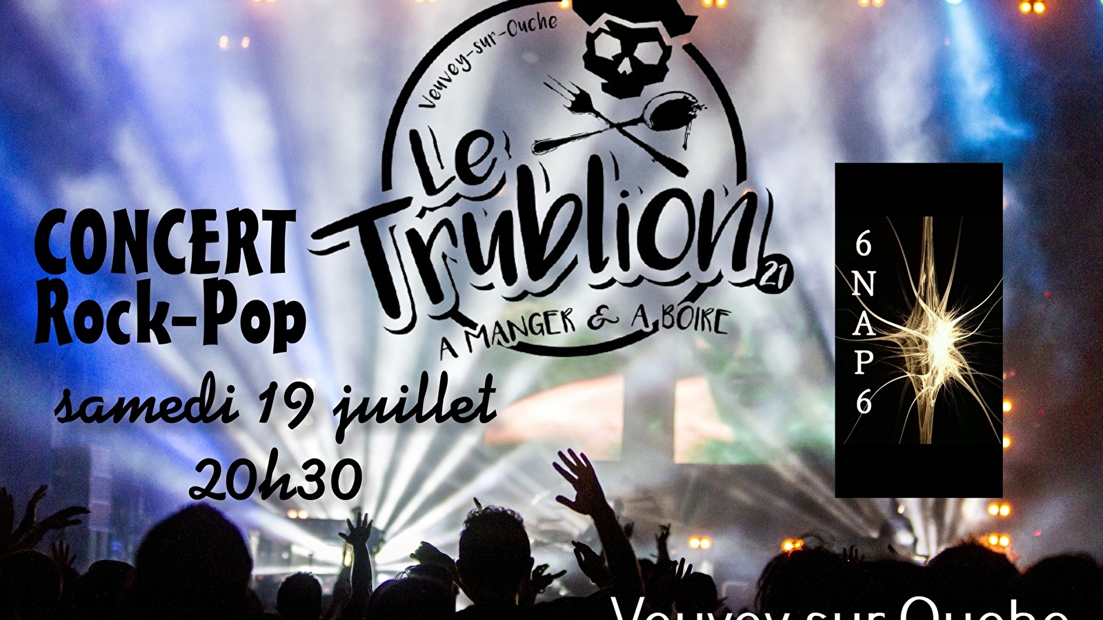 Soirée concert pop rock au Trublion 21- Veuvey sur Ouche
