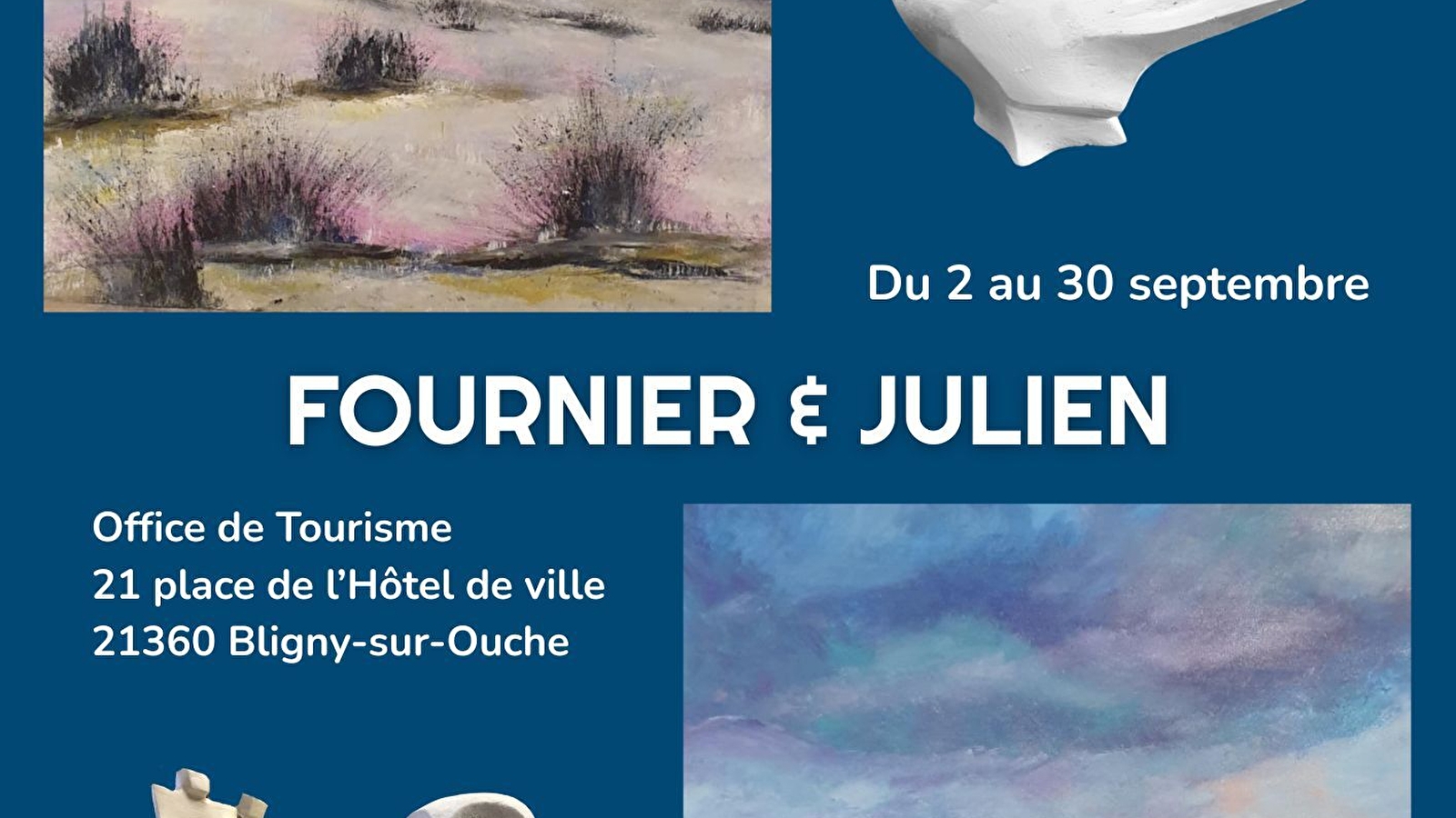 Exposition de peintures et sculptures-Bligny sur Ouche