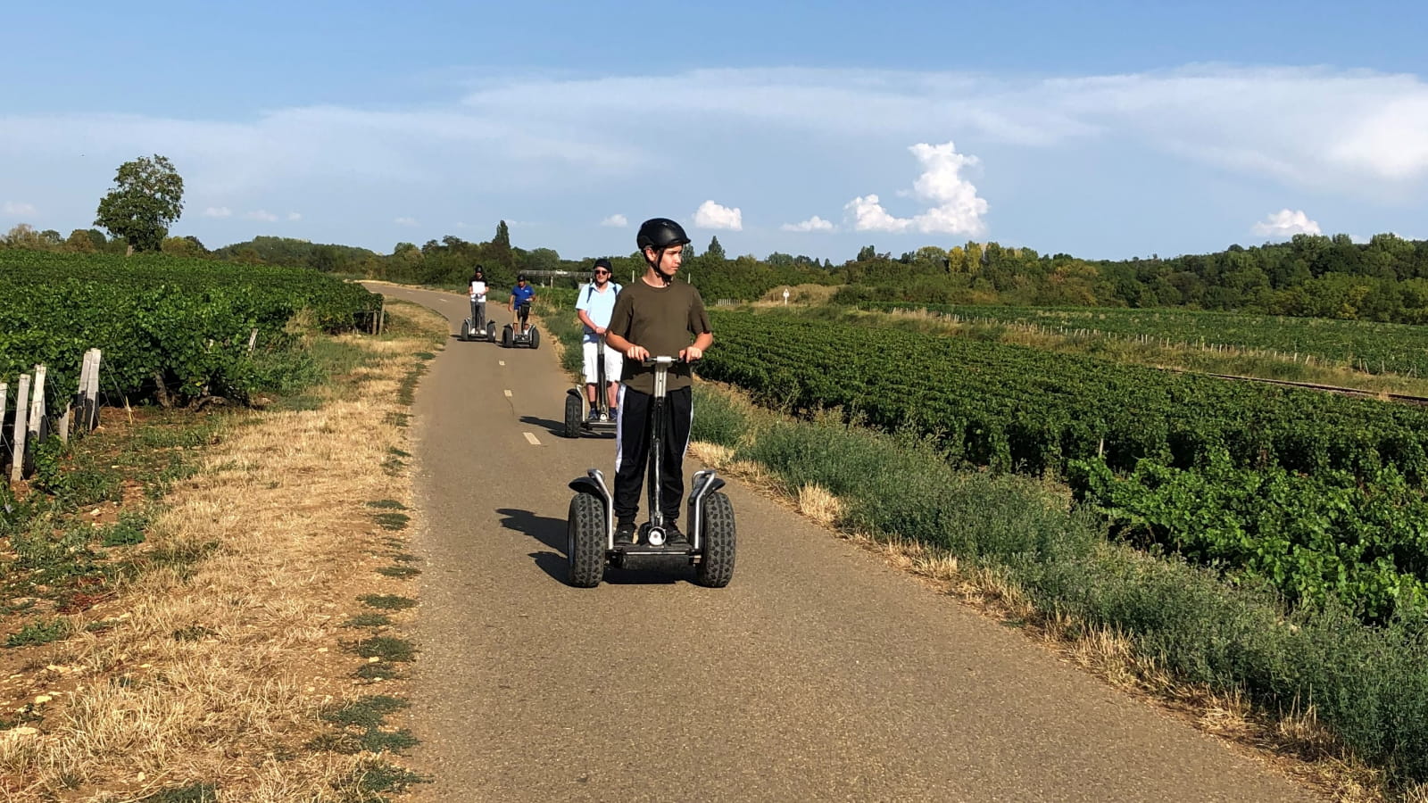 Echappée dans les vignes en Segway