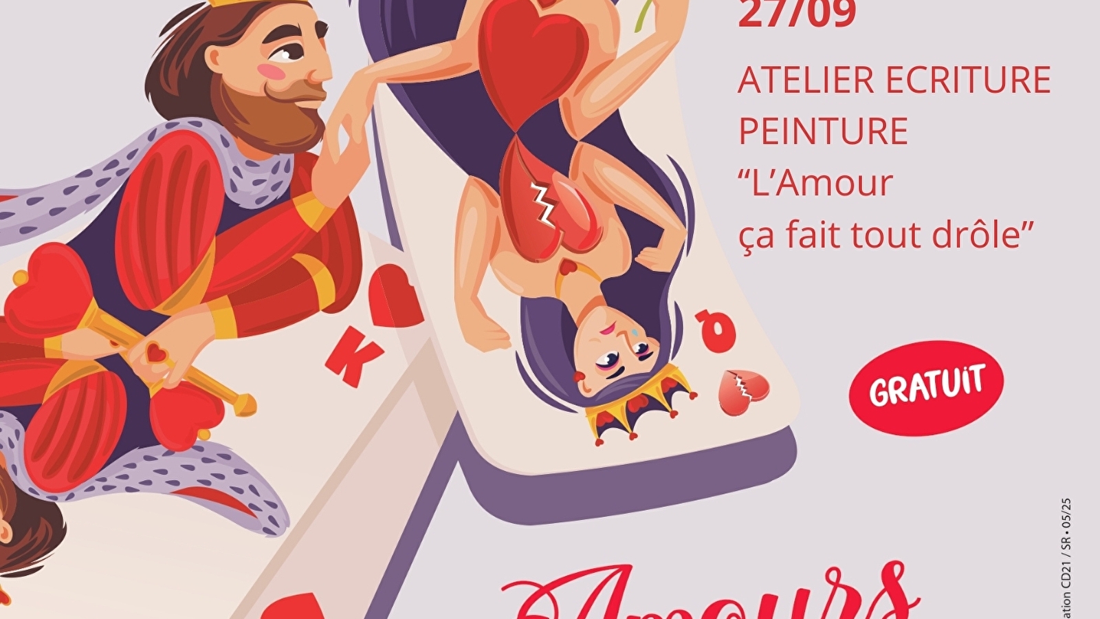 Atelier écriture peinture “L’Amour ça fait tout drôle”