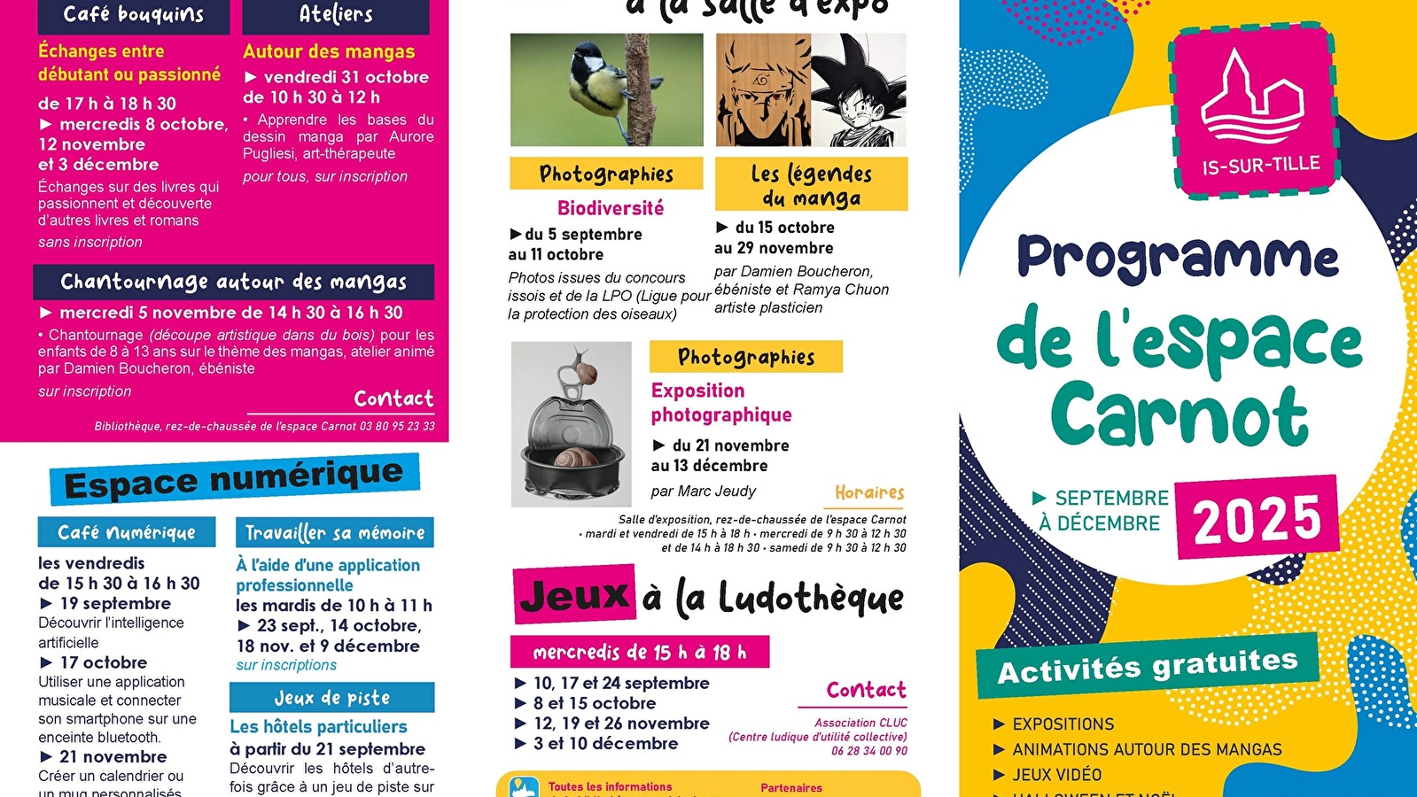 Programmation de l'espace Carnot