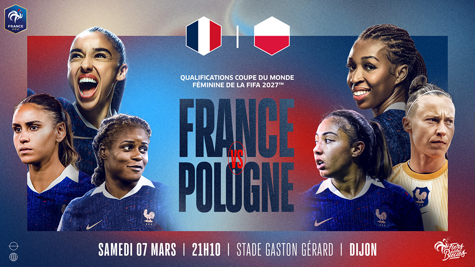 France / Pologne – Match de qualification à la Coupe du Monde Féminine de la FIFA 2027